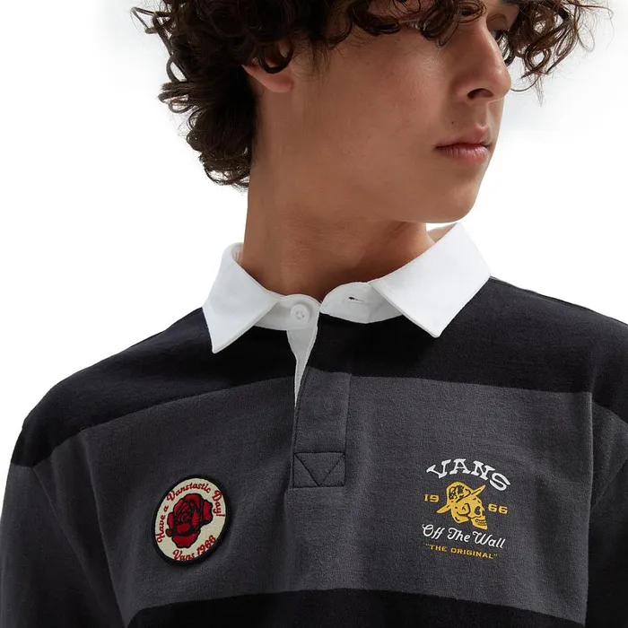 Vans View All Men Desert HiRugby Shirt Black