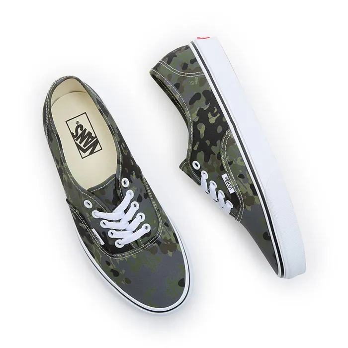 Vans View All Men Rain Camo Authentic Shoes Green Grey