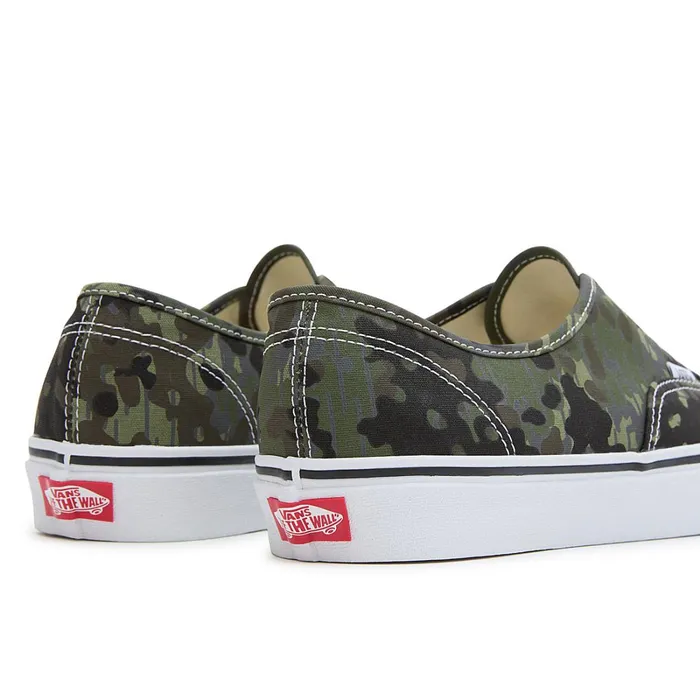 Vans View All Men Rain Camo Authentic Shoes Green Grey