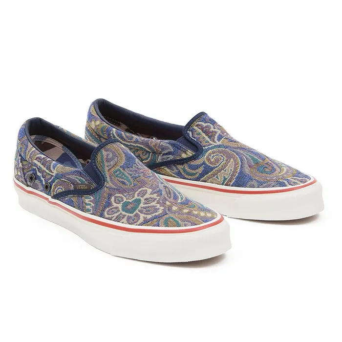 Vans View All Men Vault By X Nigel Cabourn OG Classic SlipOn LX Shoes Blue