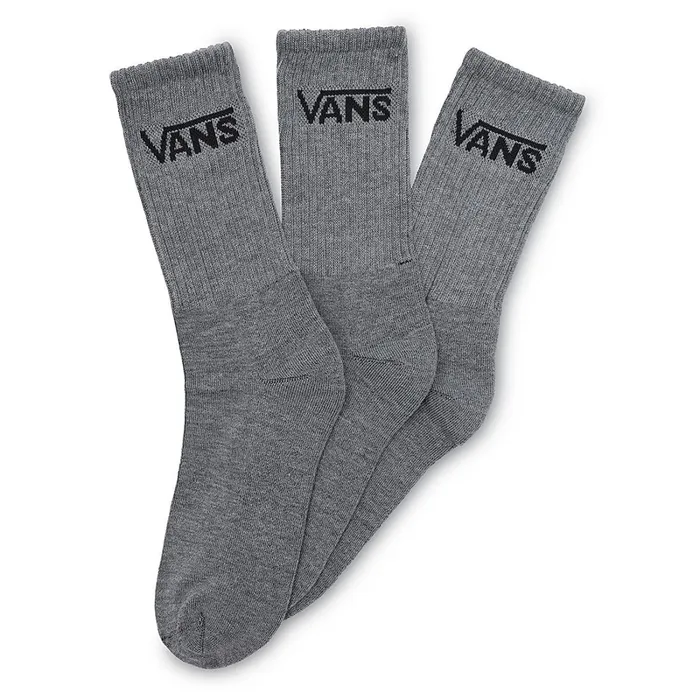 Vans View All Women Classic Crew Socks 3 Pairs Grey