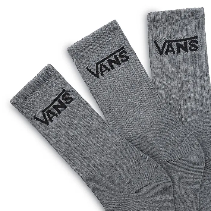 Vans View All Women Classic Crew Socks 3 Pairs Grey