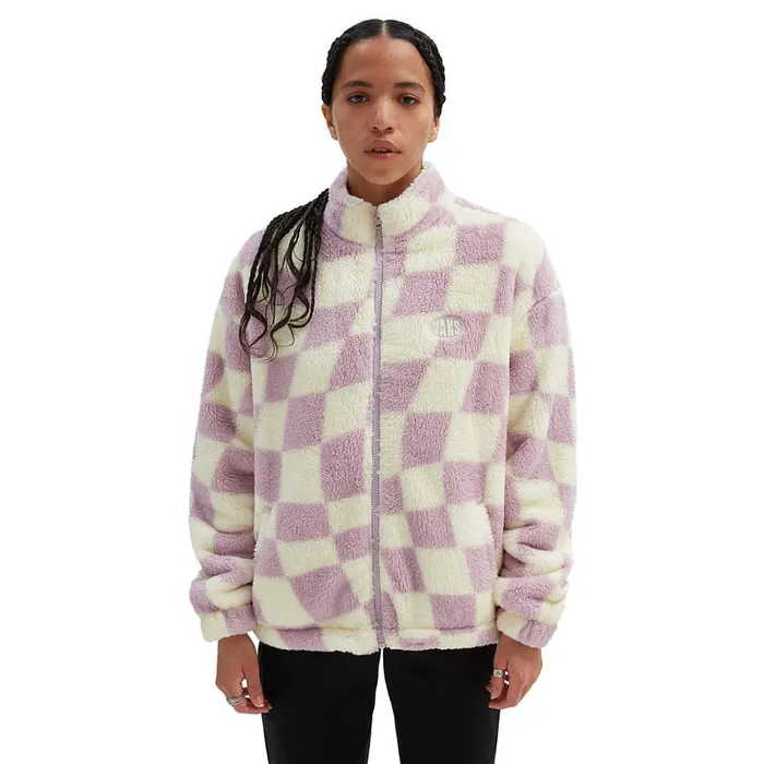 Vans View All Women Digital Trip Mock Zip Sweatshirt Purple