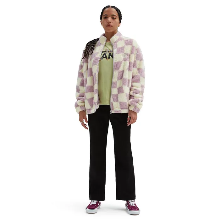 Vans View All Women Digital Trip Mock Zip Sweatshirt Purple