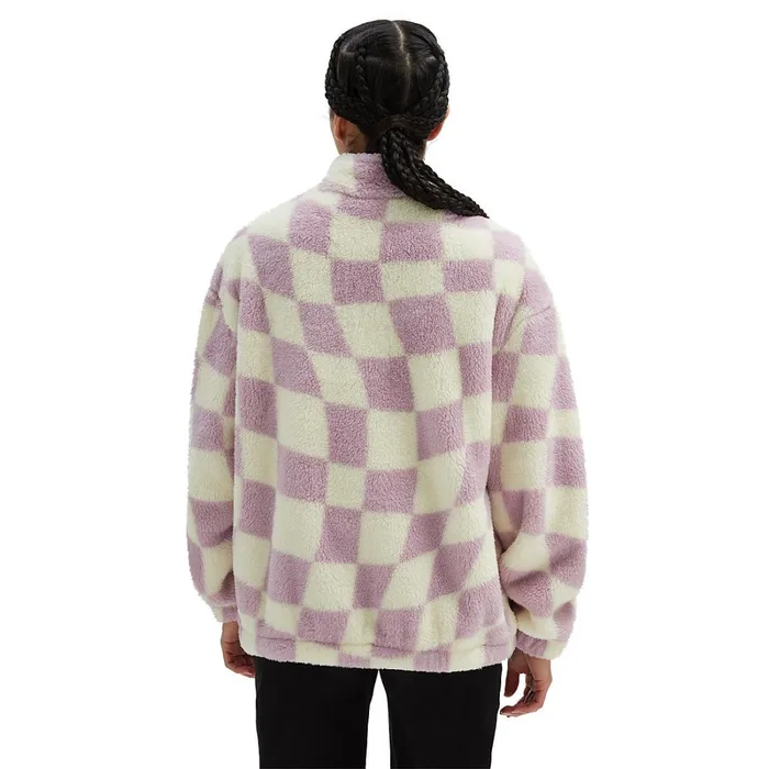 Vans View All Women Digital Trip Mock Zip Sweatshirt Purple
