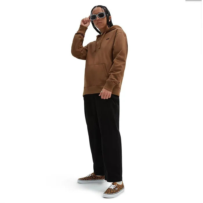 Vans View All Women Flying V Boyfriend Fit Pullover Hoodie Brown