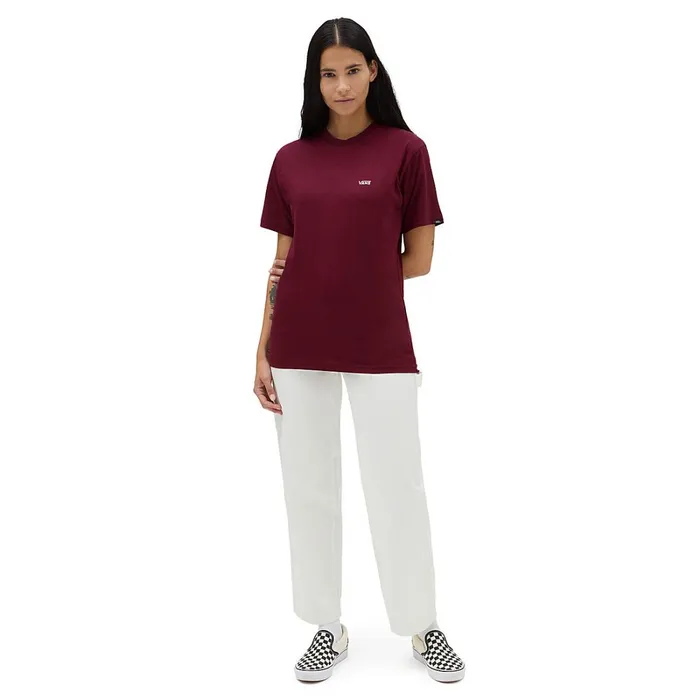 Vans View All Women Left Chest Logo Tshirt Red