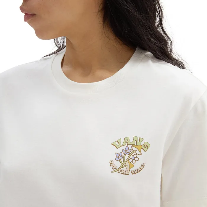 Vans View All Women Paisley Fly Boyfriend Fit Tshirt White