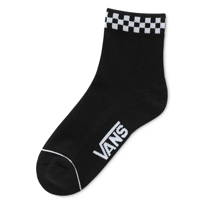 Vans View All Women PeekACheck Crew Socks 1 Pair Black