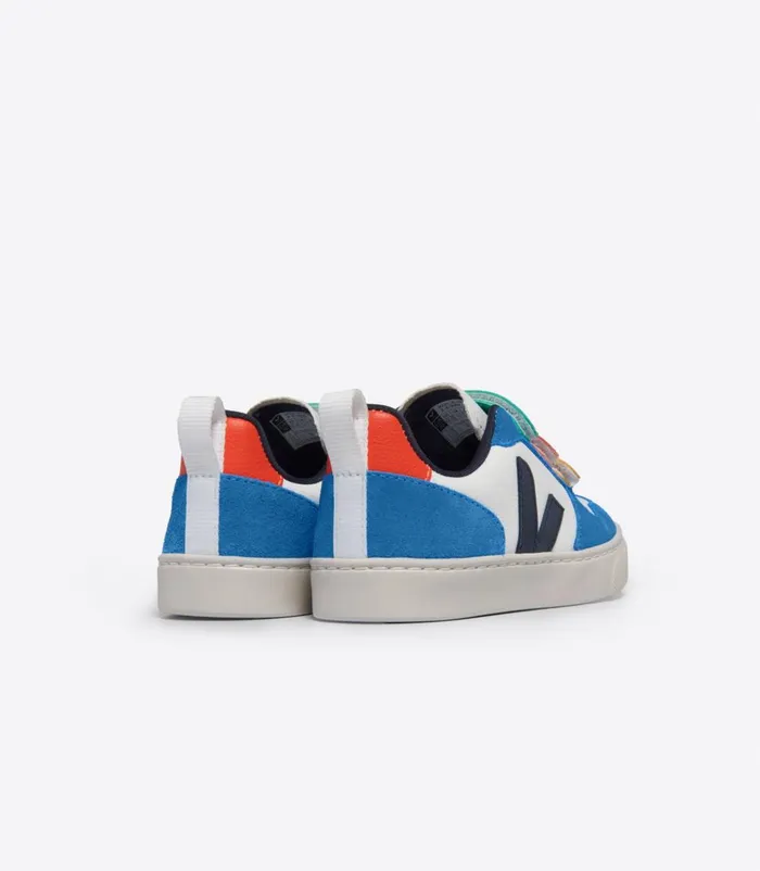 VEJA V10 Kids V10 CHROMEFREE LEATHER WHITE MULTICO NAUTICO