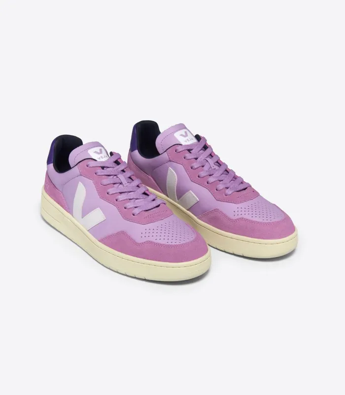 VEJA V90 Women V90 LEATHER ORCHID WHITE