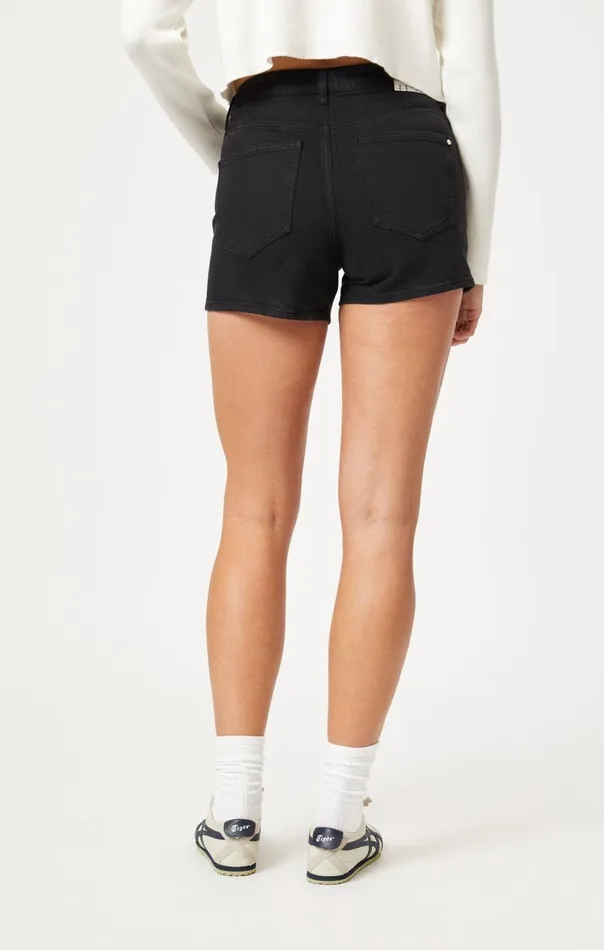 Vella Shorts In Black Denim Women Mavi Jeans Shorts Vella Shorts In Black Denim Women Mavi Jeans Shorts