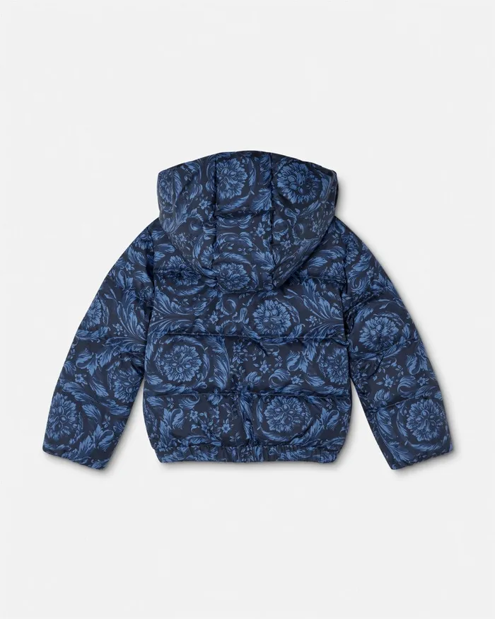 Versace Barocco Baby Puffer Jacket Blueprint Kids Outerwear