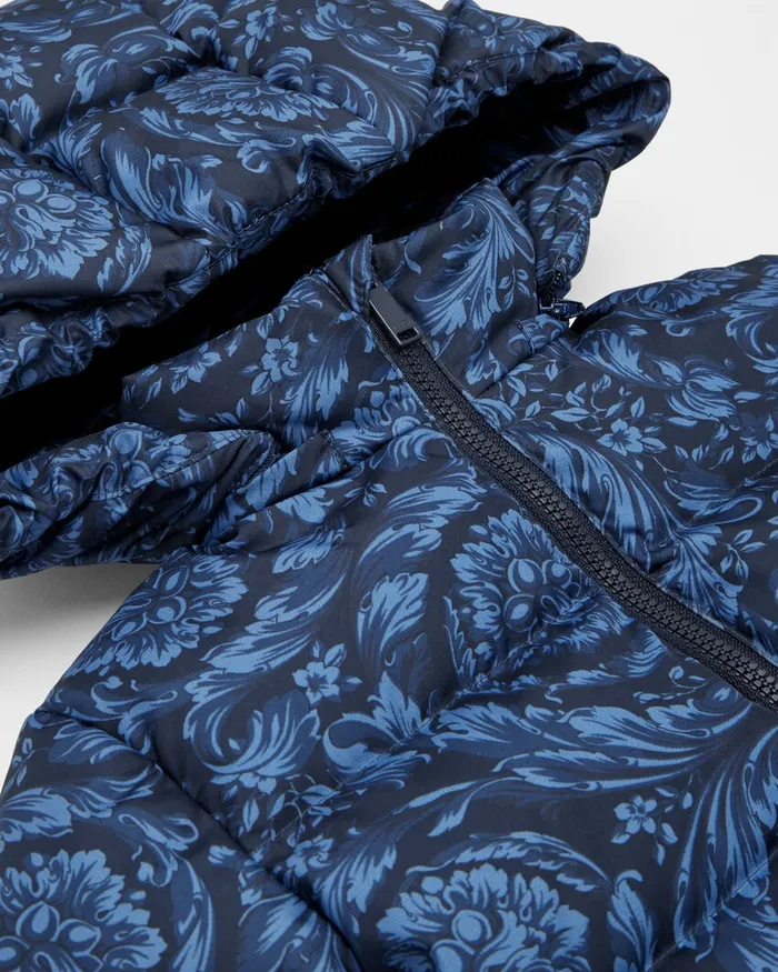 Versace Barocco Baby Puffer Jacket Blueprint Kids Outerwear