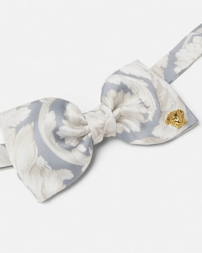 Versace Barocco Bow Tie Gray Kids Bags and Accessories