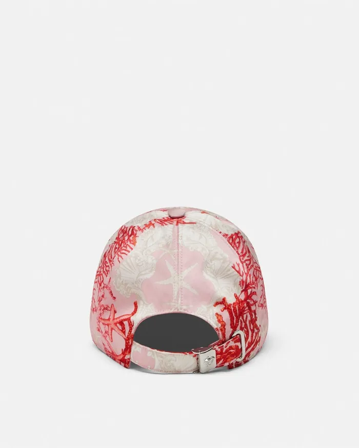Versace Barocco Sea Baseball Cap Pinkprint MenWomen Hats and Caps