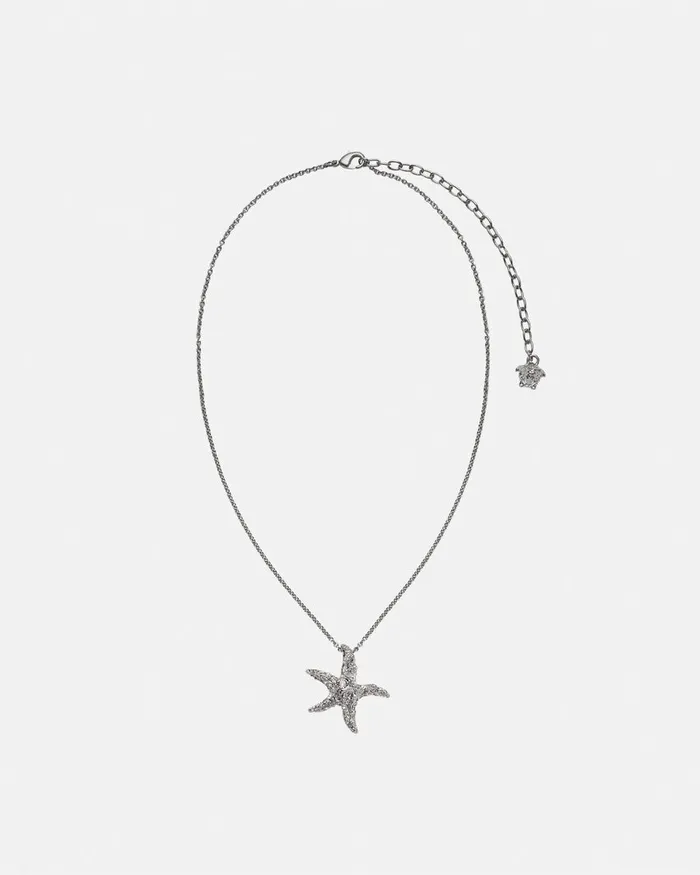 Versace Barocco Sea Necklace Silver MenWomen Necklaces