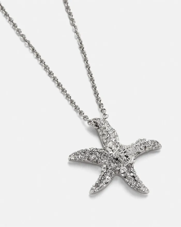 Versace Barocco Sea Necklace Silver MenWomen Necklaces