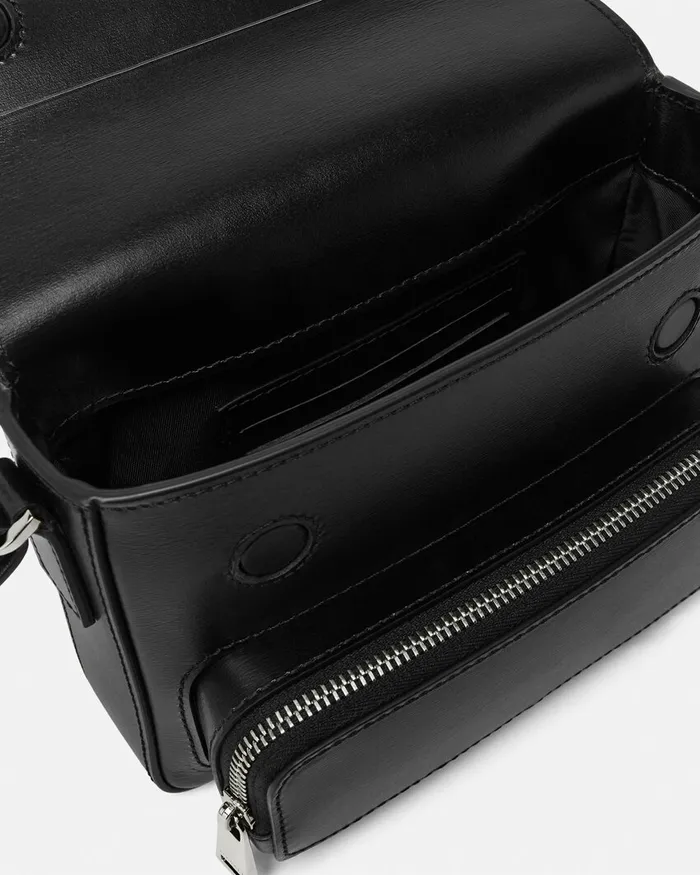 Versace Cargo Messenger Bag Blacksilver Men Crossbody and Messengers