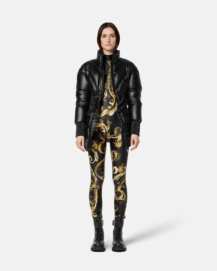 Versace Chromo Couture Jumpsuit Blackgold Women Jeans Couture