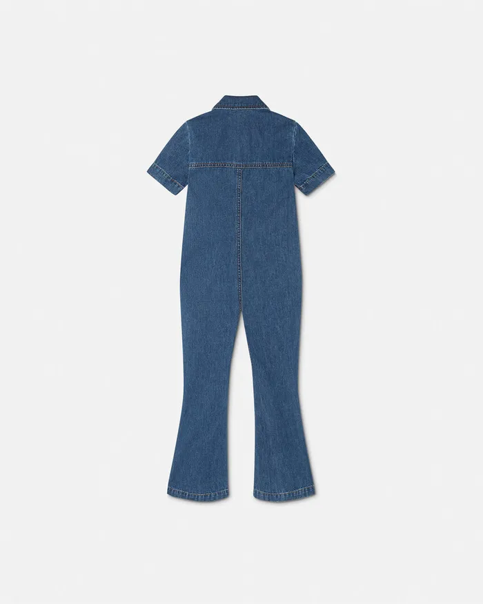 Versace Denim Jumpsuit Blue Kids Denim