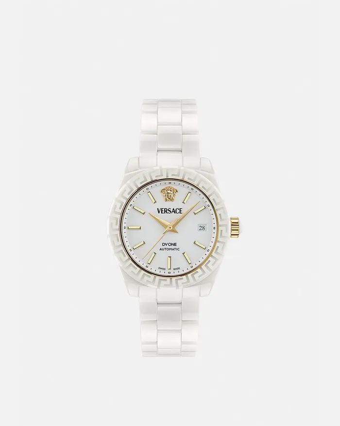 Versace Dv One Automatic Watch White Women Watches
