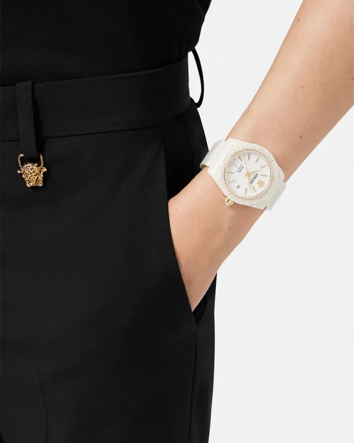 Versace Dv One Automatic Watch White Women Watches