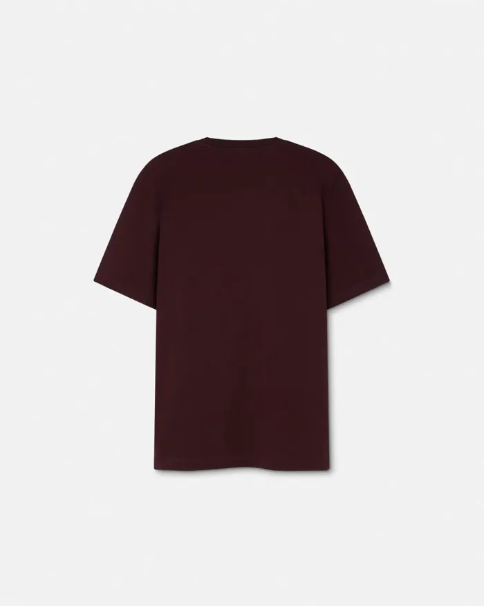 Versace Embroidered Medusa Milano TShirt Brown Men TShirts and Polos