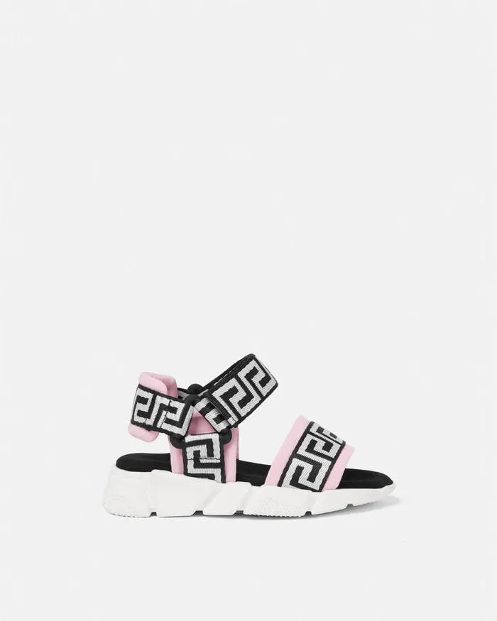 Versace Greca Baby Sandals Blackpink Kids Shoes