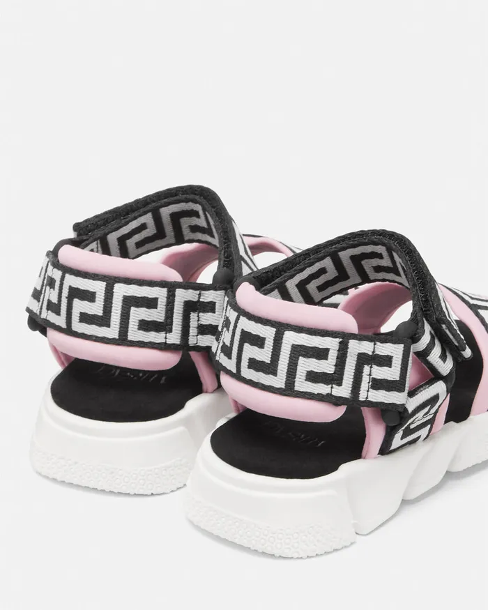 Versace Greca Baby Sandals Blackpink Kids Shoes