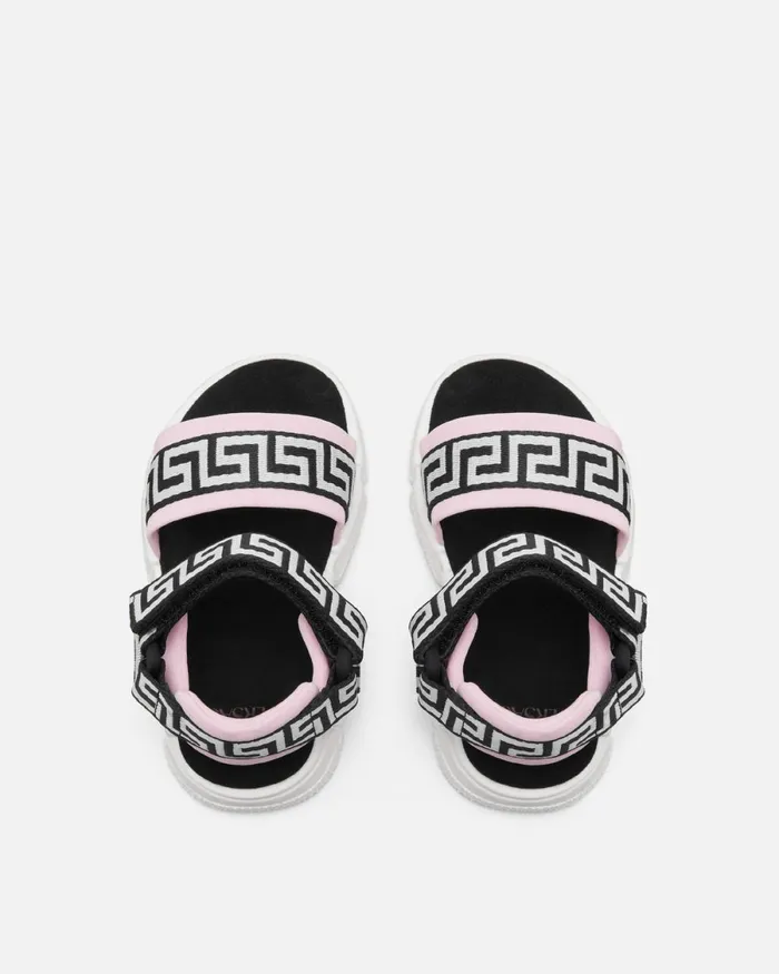 Versace Greca Baby Sandals Blackpink Kids Shoes