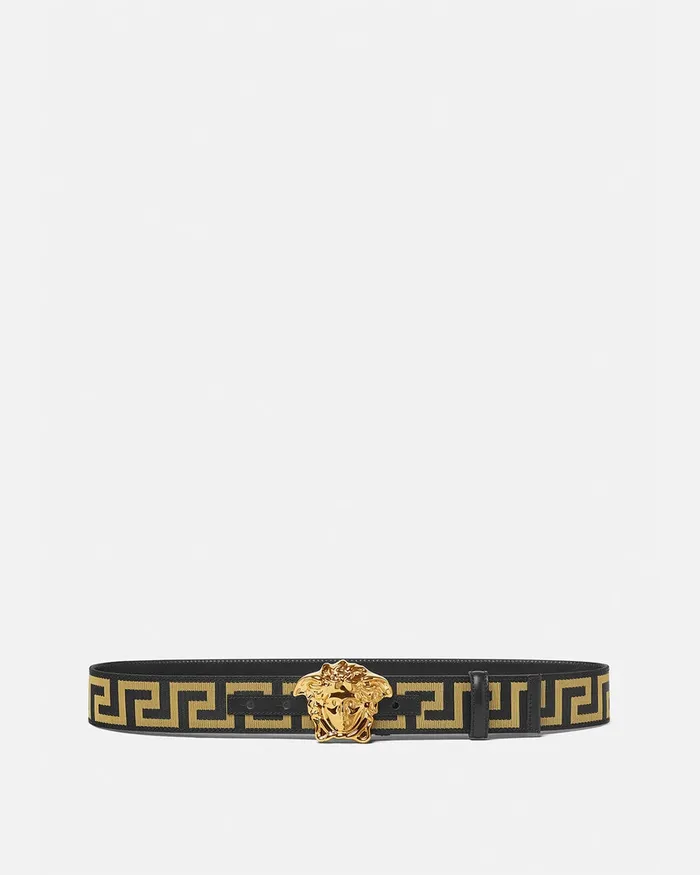 Versace Greca La Medusa Belt 4 Cm Blackgold Men Belts
