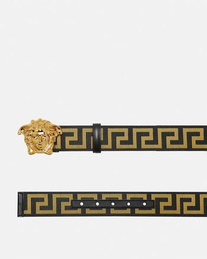 Versace Greca La Medusa Belt 4 Cm Blackgold Men Belts
