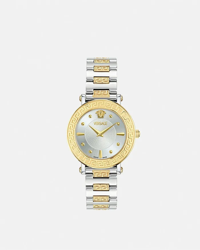 Versace Greca Sphere Watch Silvergold Women Watches
