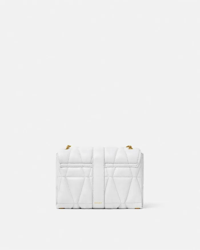 Versace Kleio Quilted Shoulder Bag White Women Shoulder and Crossbody