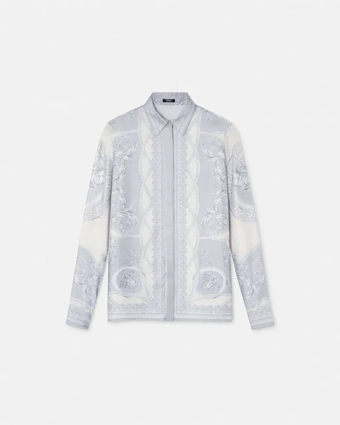 Versace La Coupe Des Dieux Silk Shirt Print Women Shirts and Tops
