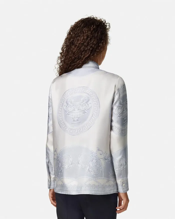 Versace La Coupe Des Dieux Silk Shirt Print Women Shirts and Tops