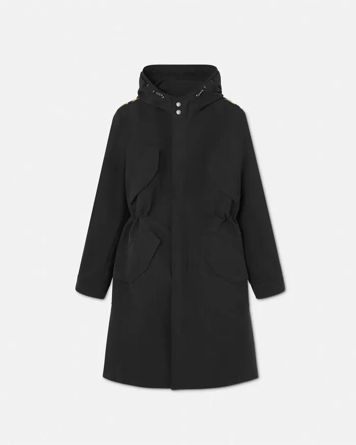 Versace La Coupe Des Dieux Trench Coat Black Men Jackets and Coats