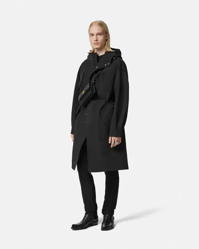 Versace La Coupe Des Dieux Trench Coat Black Men Jackets and Coats