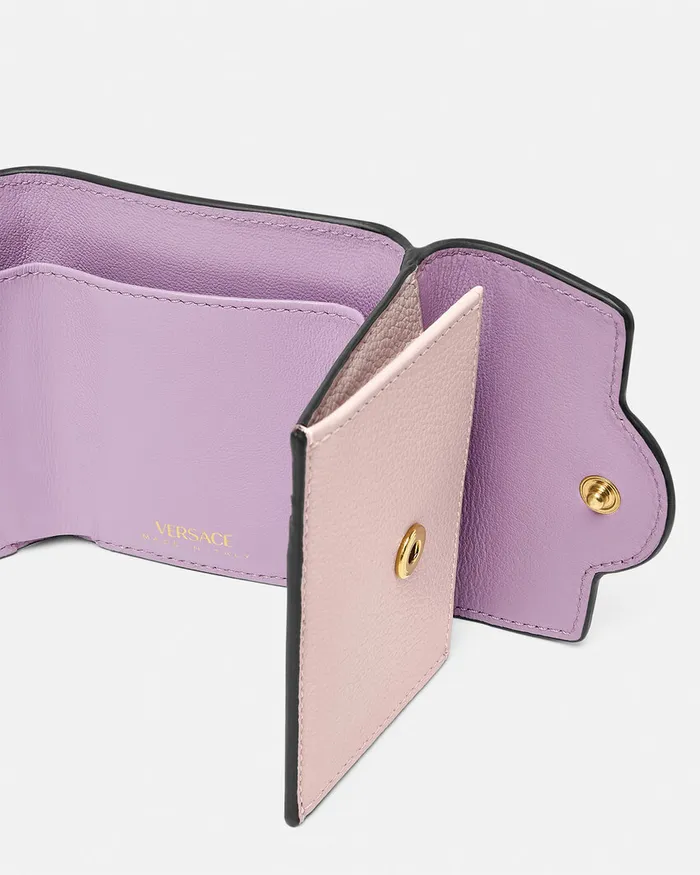 Versace La Medusa Trifold Wallet Light Pink Women Wallets