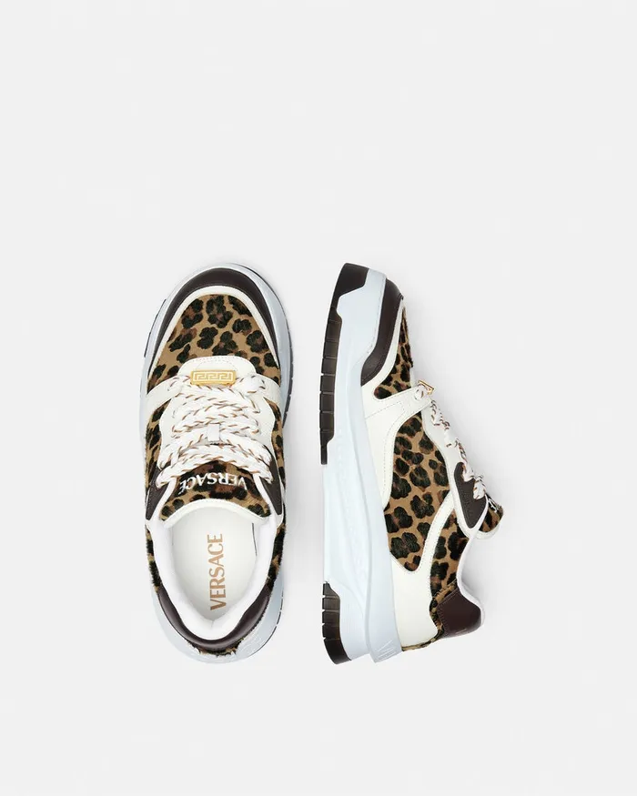 Versace Leopard Odissea Sneakers Animalier Men Odissea