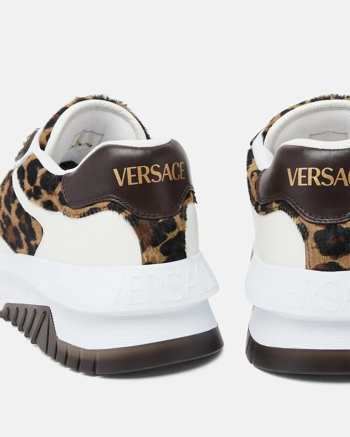 Versace Leopard Odissea Sneakers Animalier Men Odissea