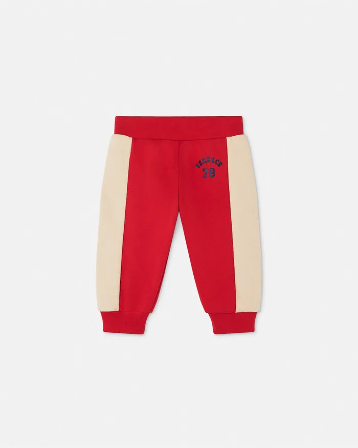 Versace Logo Baby Sweatpants Red Kids Pants