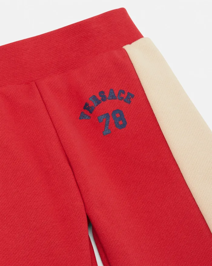 Versace Logo Baby Sweatpants Red Kids Pants