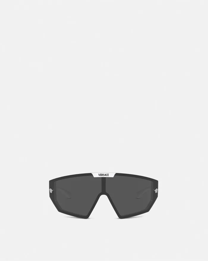 Versace Maxi Medusa Horizon Sunglasses Havana WomenMen Sunglasses