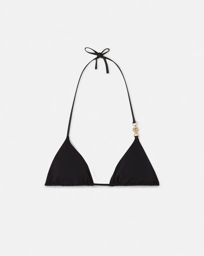 Versace Medusa 03995 Bikini Top Black Women Swimwear