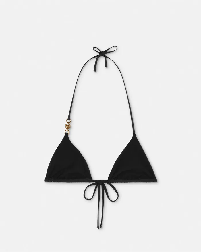 Versace Medusa 03995 Bikini Top Black Women Swimwear