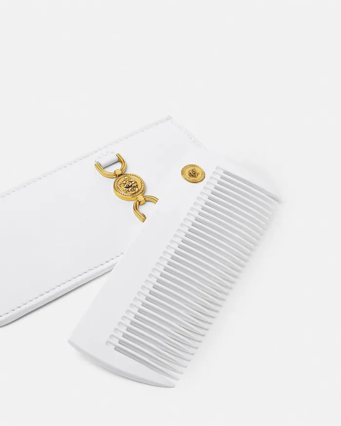 Versace Medusa 03995 Hair Comb White Women Hair Accessories