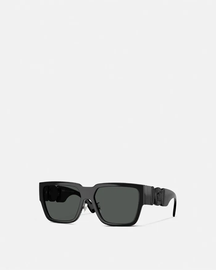 Versace Medusa Biggie Additional Fit Sunglasses Black Men Sunglasses
