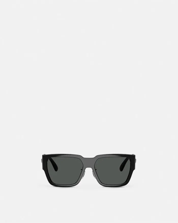 Versace Medusa Biggie Additional Fit Sunglasses Black Men Sunglasses